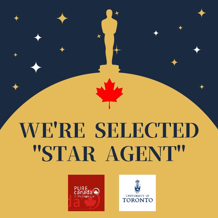 【NEWS！】University of TorontoのStar Agentに選出されました！